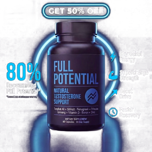 Full Potential — 2 bottles 50% off, key benefits